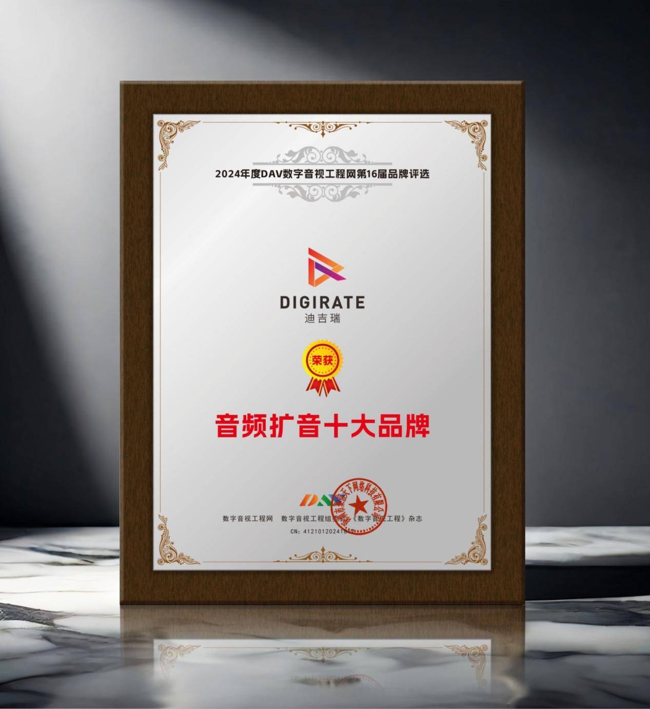 2024年度音频扩音十大品牌”名单公布！k8凯发国际登录喜讯来袭！ DAV01“