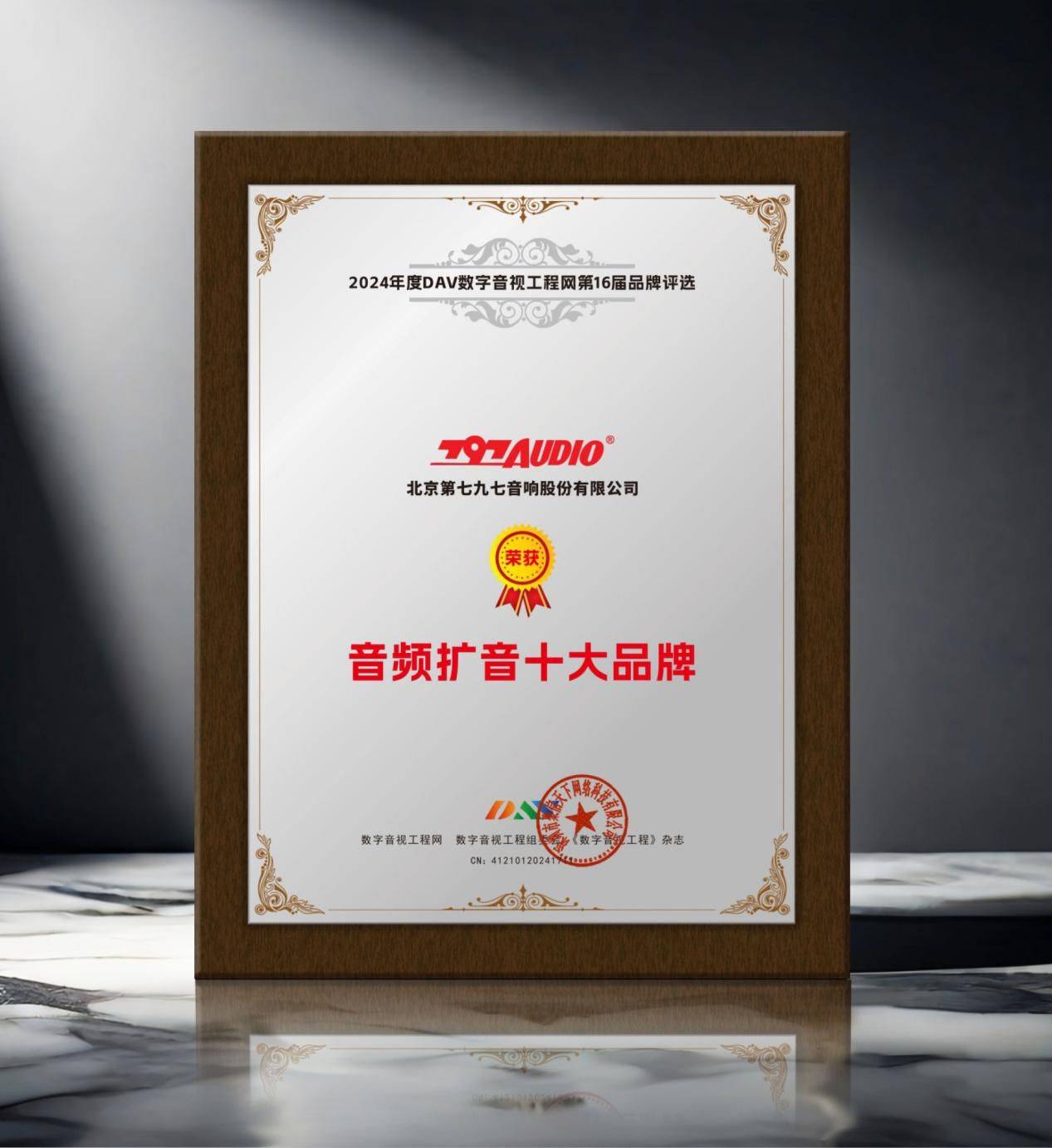 2024年度音频扩音十大品牌”名单公布！k8凯发国际登录喜讯来袭！ DAV01“(图2)