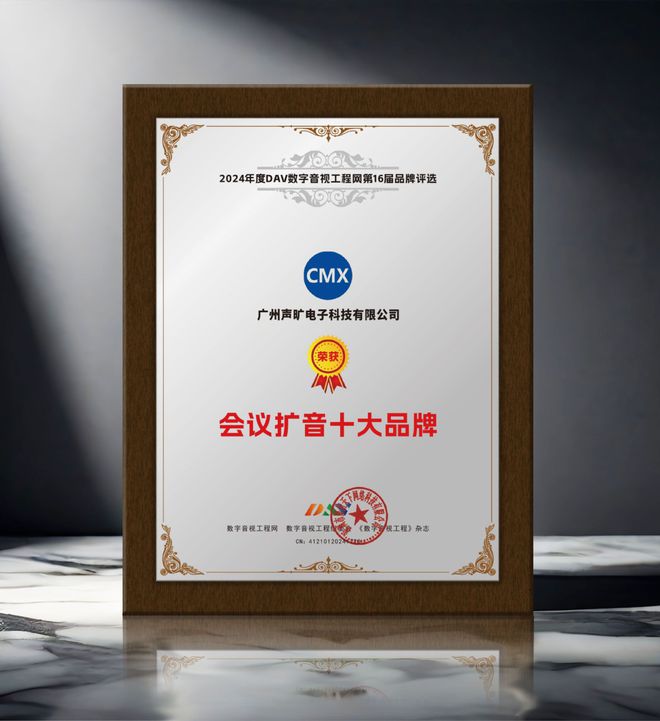 024年度会议扩音十大品牌”获奖名单揭晓凯发k8登录vip重磅！DAV01“2(图4)