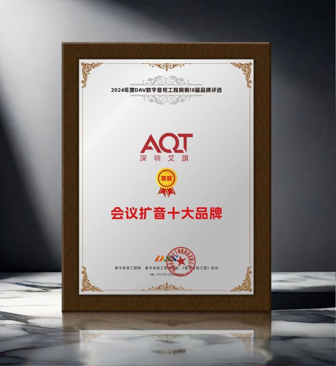 024年度会议扩音十大品牌”获奖名单揭晓凯发k8登录vip重磅！DAV01“2(图3)